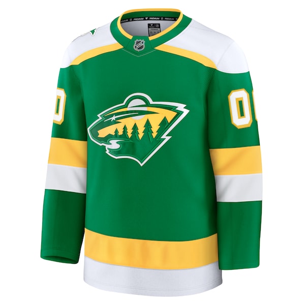 Minnesota Wild Alternate Premium Custom Jersey - Green - Image 2