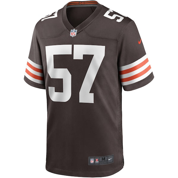 Clay Matthews Cleveland Browns Nike Game Retired Player Jersey - Brown - Image 3