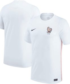 Alternative view of France Women's National Team Nike 2022/23 Away Replica Blank Jersey - White