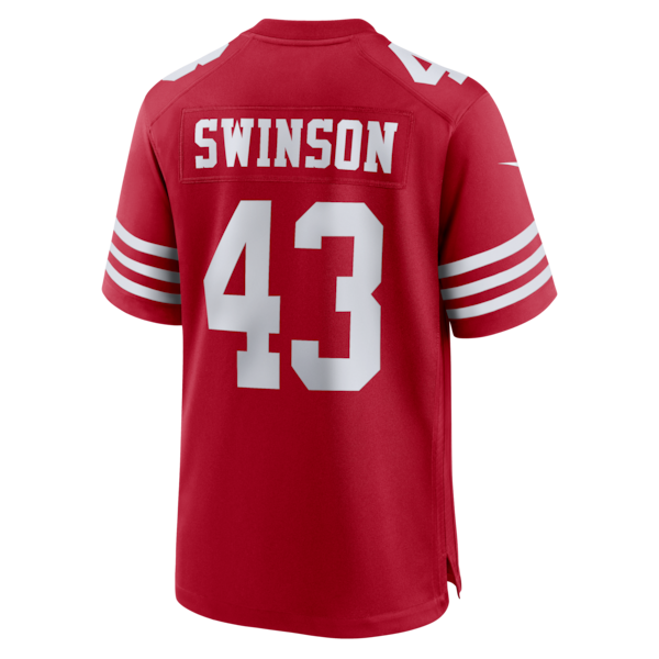 Messiah Swinson San Francisco 49ers Nike Team Game Jersey - Scarlet - Image 3