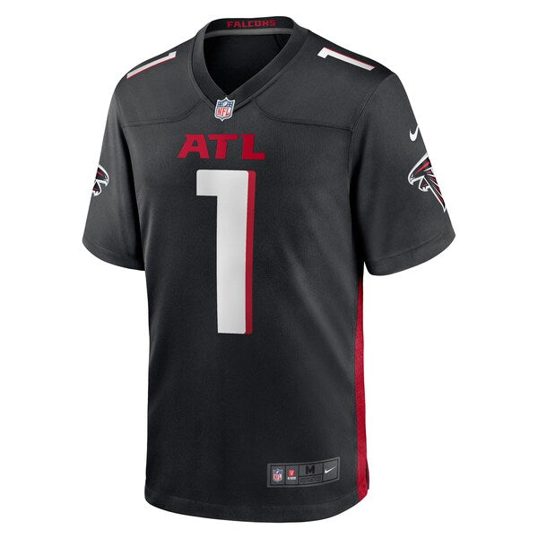 Number 1 Groom Atlanta Falcons Nike Game Jersey - Black - Image 2