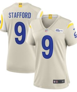 Matthew Stafford Los Angeles Rams Nike Women's Player Game Jersey - Bone