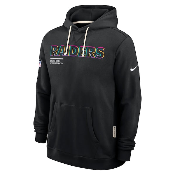 Las Vegas Raiders Nike 2025 NFL Crucial Catch Sideline Standard Issue Dri-FIT Hoodie - Black - Image 2