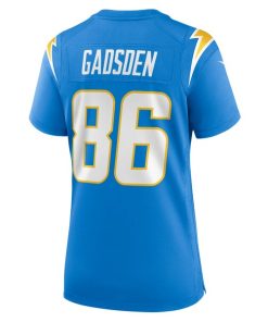 Alternative view of Oronde Gadsden Los Angeles Chargers Nike Women's Team Game Jersey -  Powder Blue