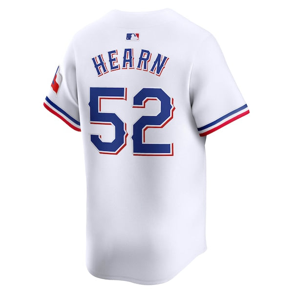 Taylor Hearn Texas Rangers Nike Home Limited Player Jersey - White - Image 3