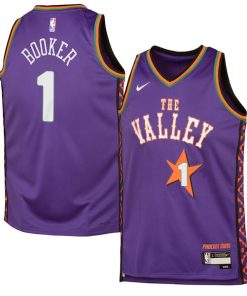 Devin Booker Phoenix Suns Nike Youth 2024/25 Swingman Player Jersey - City Edition - Purple