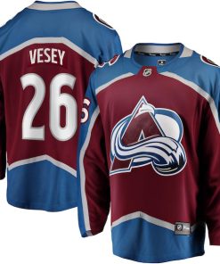Jimmy Vesey Colorado Avalanche  Home Breakaway Jersey - Burgundy