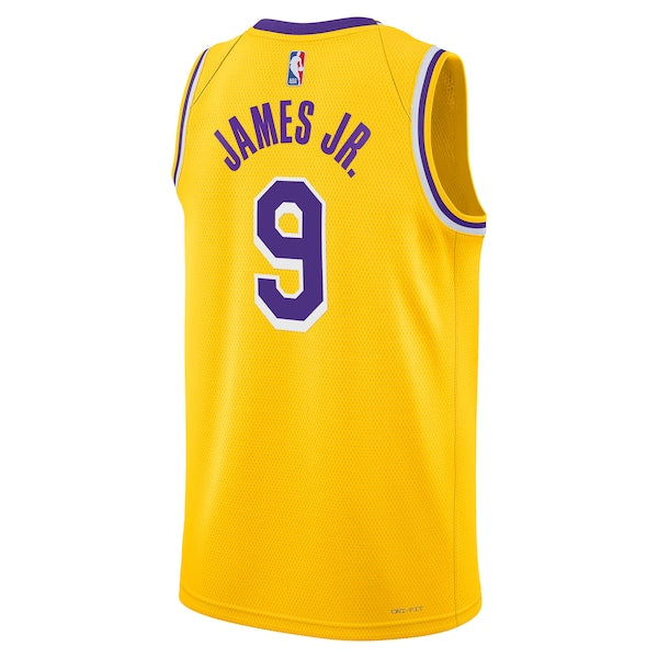 Bronny James Los Angeles Lakers Nike Unisex 2024 Offseason Addition Nike Swingman Jersey - Gold - Image 3