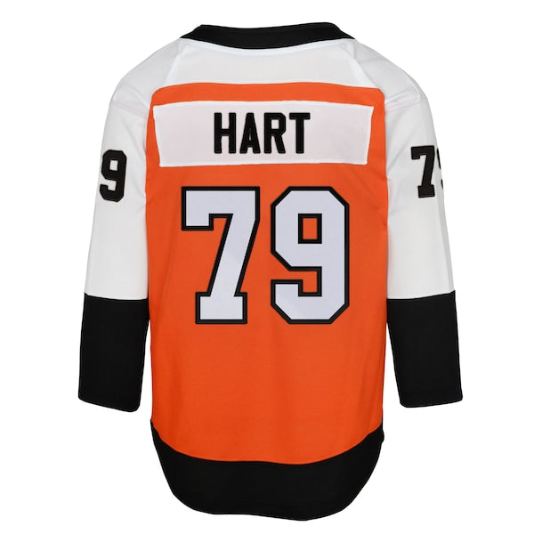 Carter Hart Philadelphia Flyers Youth Home Premier Player Jersey - Burnt Orange - Image 3