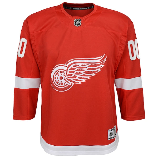 Detroit Red Wings Youth Home Custom Premier Jersey - Red - Image 2