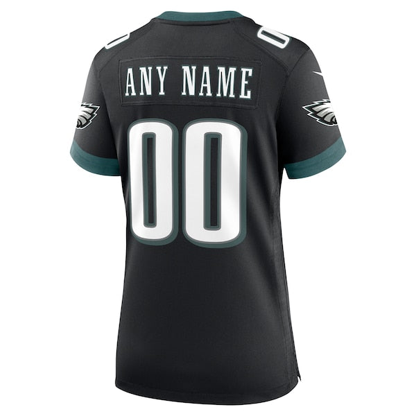 Philadelphia Eagles Nike Women's Super Bowl LIX Custom Alternate Game Jersey - Black - Image 3