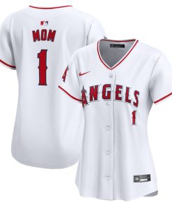 Los Angeles Angels Nike Women's #1 Mom Home Limited Jersey - White