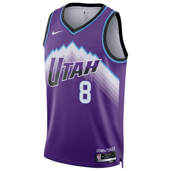 Isaiah Collier Utah Jazz Nike Unisex Swingman Jersey - Icon Edition - Purple - Image 2