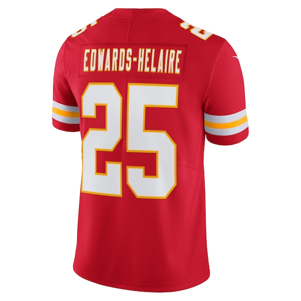 Clyde Edwards-Helaire Kansas City Chiefs Nike Vapor Limited Jersey - Red/White - Image 4