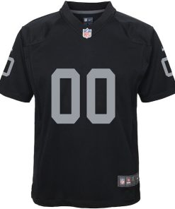 Alternative view of Nike Las Vegas Raiders Youth Custom Game Jersey - Black