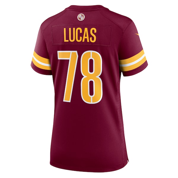 Cornelius Lucas Washington Commanders Nike Women's Game Jersey - Burgundy - Image 3