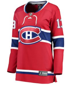 Alternative view of Cole Caufield Montreal Canadiens  Women's Home Premier Breakaway Player Jersey Breakaway Jersey - Red