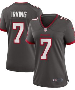 Alternative view of Bucky Irving Tampa Bay Buccaneers Nike Women's Alternate Game Jersey -  Pewter/Red/White