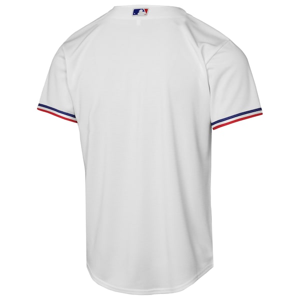 Texas Rangers Nike Youth Home Replica Jersey - White - Image 3