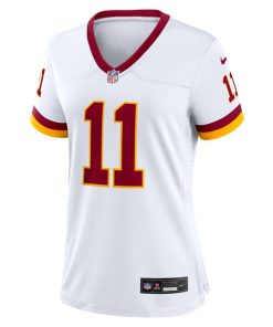 Alternative view of Luke McCaffrey Washington Commanders Nike Women's Game Super Bowl Era Jersey - White