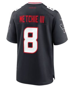 Alternative view of John Metchie III Houston Texans Nike Team Game Jersey -  Navy/Red/White