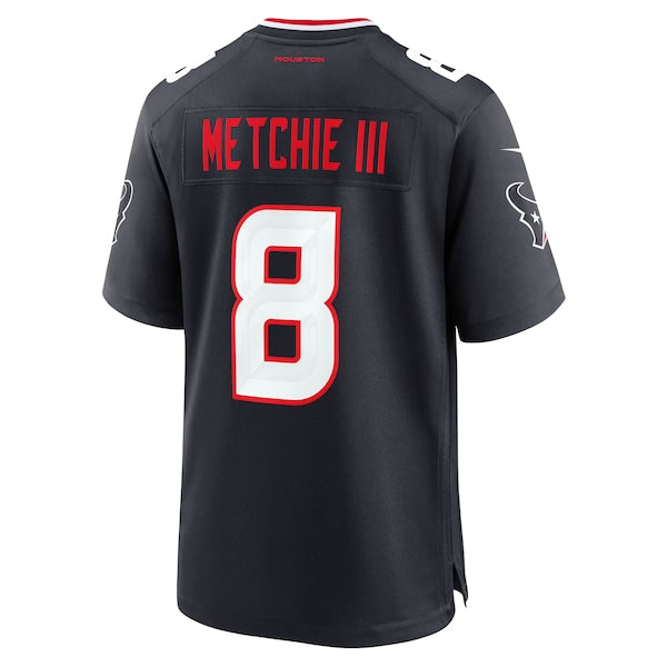 John Metchie III Houston Texans Nike Team Game Jersey - Navy/Red/White - Image 2