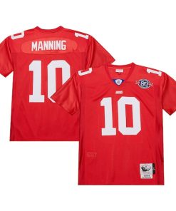 Eli Manning New York Giants 2004  Authentic Throwback Retired Player Jersey - Red