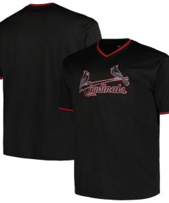 St. Louis Cardinals Profile Big & Tall Pop Fashion Jersey - Black