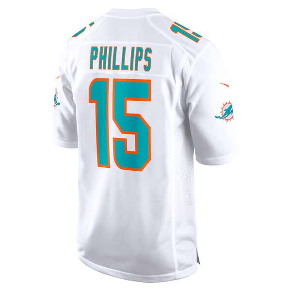 Jaelan Phillips Miami Dolphins Nike Game Jersey - White/Aqua - Image 4