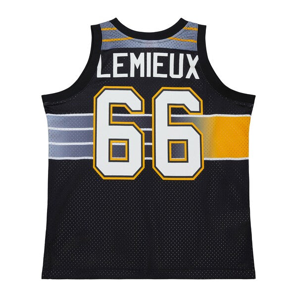 Mario Lemieux Pittsburgh Penguins Unisex Maxxed Out Fashion Basketball Jersey - Black - Image 3