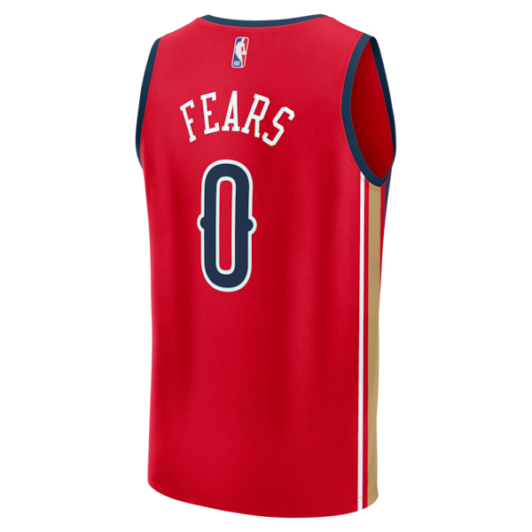 Jeremiah Fears New Orleans Pelicans Fast Break Replica Player Jersey - Statement Edition - Red - Image 3