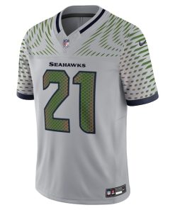 Alternative view of Devon Witherspoon Seattle Seahawks Nike 2025 Rivalries Collection Limited Jersey - Wolf Gray