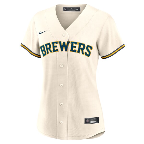 Christian Yelich Milwaukee Brewers Nike Women's Home Replica Jersey - White - Image 2
