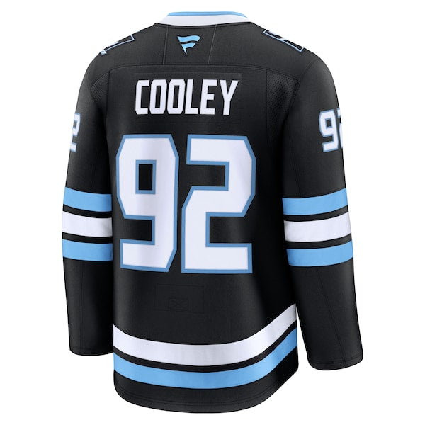 Logan Cooley Utah Mammoth Home Premium Player Jersey - Black/White - Image 4