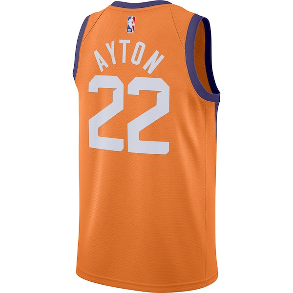 Deandre Ayton Phoenix Suns Jordan Brand 2020/21 Swingman Jersey - Statement Edition - Orange - Image 3