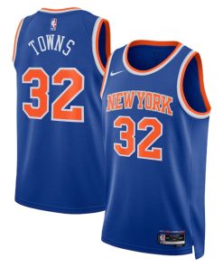 Karl-Anthony Towns New York Knicks Nike Unisex Swingman Jersey - Icon Edition - Blue