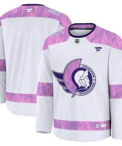 Ottawa Senators  2024 Hockey Fights Cancer Practice Jersey - White