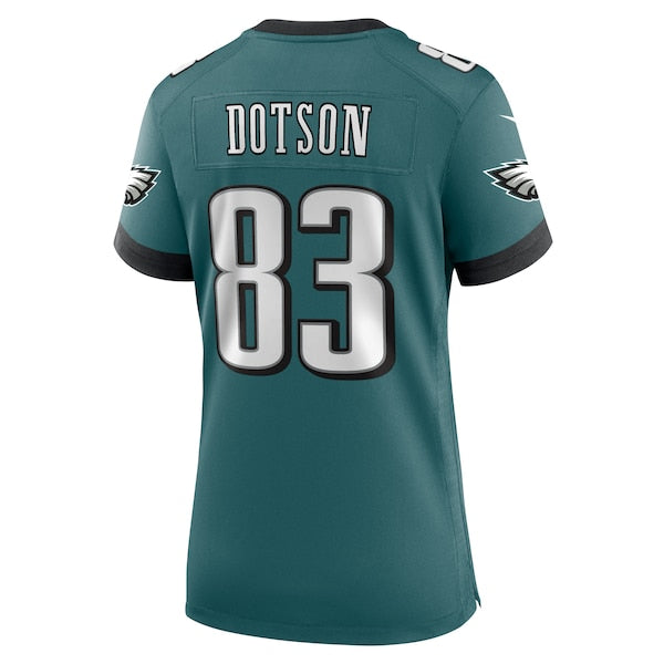 Jahan Dotson Philadelphia Eagles Nike Women's Team Game Jersey - Midnight Green - Image 3