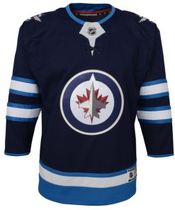 Alternative view of Winnipeg Jets Youth Home Premier Jersey - Navy