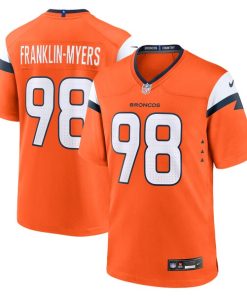 John Franklin-Myers Denver Broncos Nike Team Game Jersey -  Orange