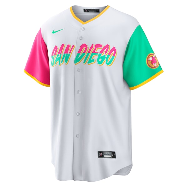 Manny Machado San Diego Padres Nike 2022 City Connect Replica Player Jersey - White - Image 2
