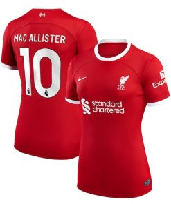 Alternative view of Alexis Mac Allister Liverpool Nike Women's 2023/24 Home Replica Player Jersey - Red/White