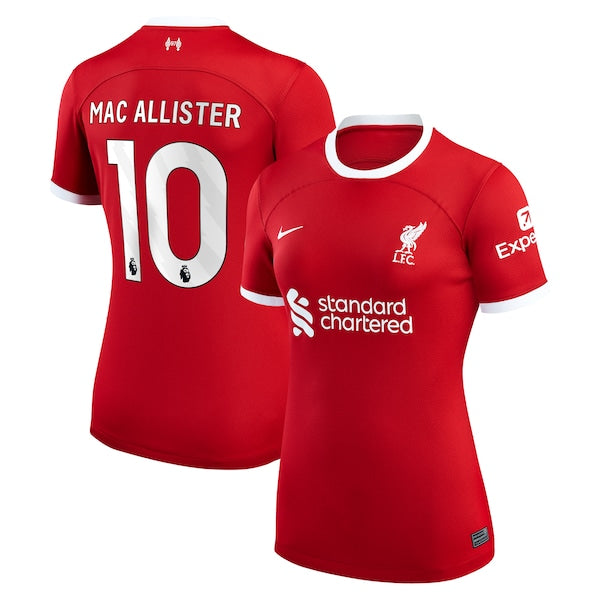 Alexis Mac Allister Liverpool Nike Women's 2023/24 Home Replica Player Jersey - Red/White - Image 2