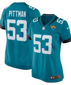 Anthony Pittman Jacksonville Jaguars Nike Women's Team Game Jersey -  Teal