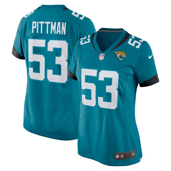 Anthony Pittman Jacksonville Jaguars Nike Women's Team Game Jersey - Teal