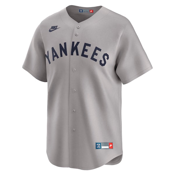 Babe Ruth New York Yankees Nike Throwback Cooperstown Collection Limited Jersey - Gray - Image 2