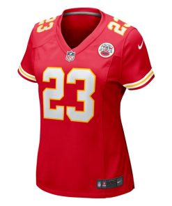 Alternative view of Drue Tranquill Kansas City Chiefs Nike Women's Game Player Jersey - Red