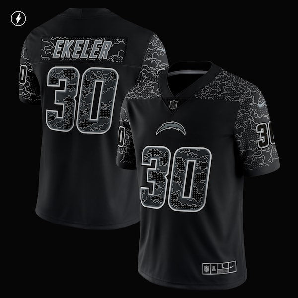 Austin Ekeler Los Angeles Chargers Nike RFLCTV Limited Jersey - Black - Image 3