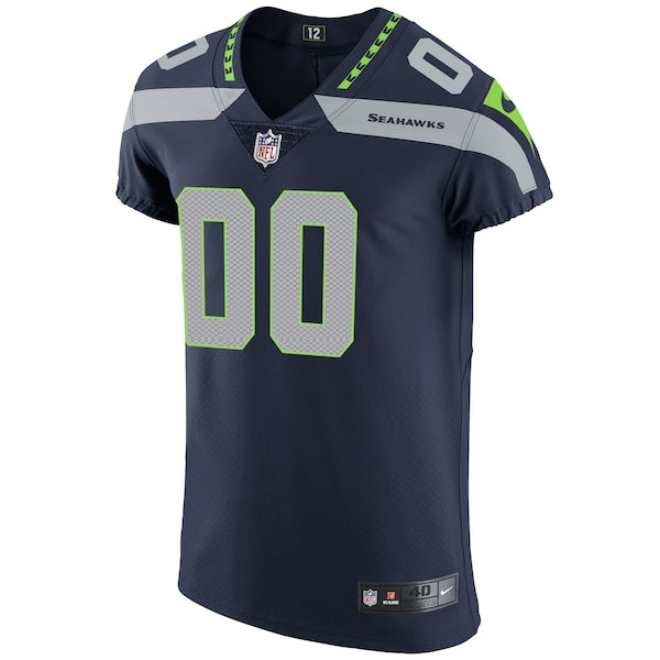 Seattle Seahawks Nike Vapor Untouchable Custom Elite Jersey - College Navy - Image 2
