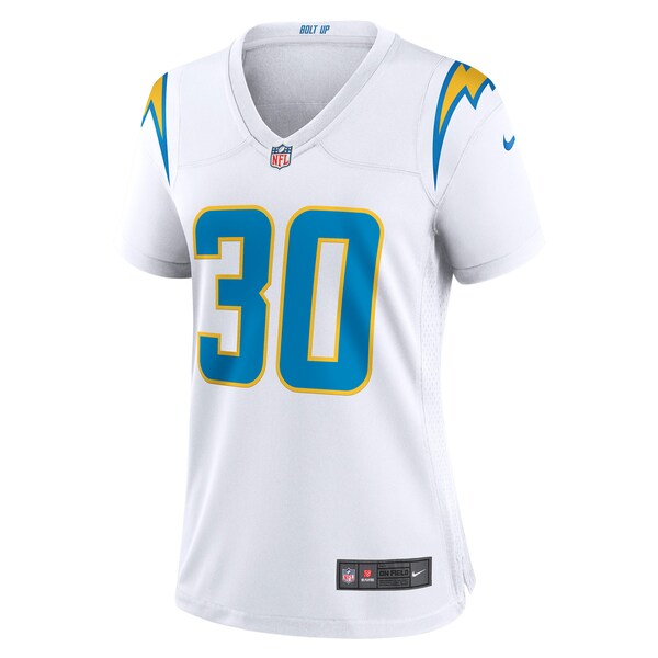 Austin Ekeler Los Angeles Chargers Nike Women's Game Jersey - White/Navy/Royal - Image 3